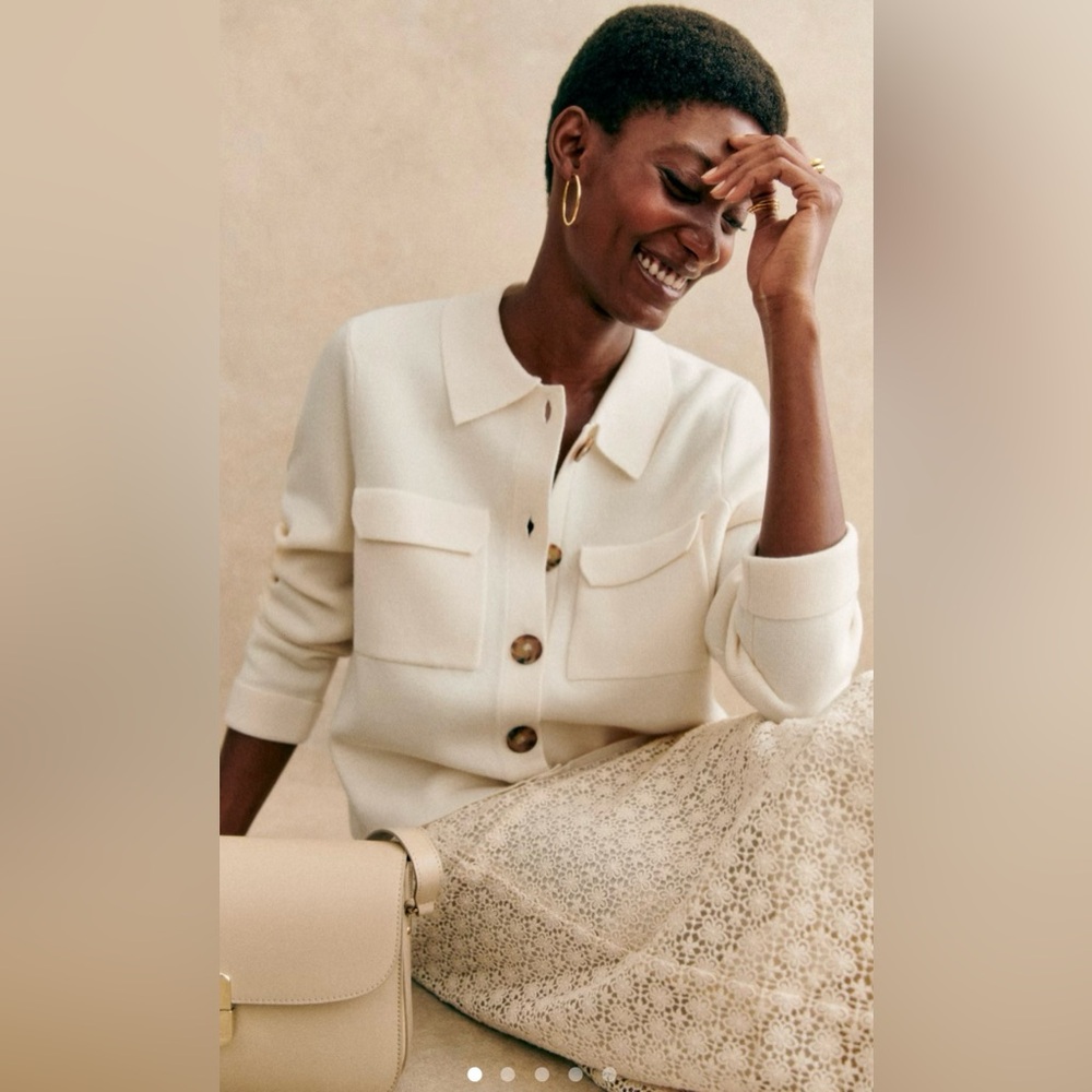 LIKE NEW Sézane Betty Cardigan in Ecru